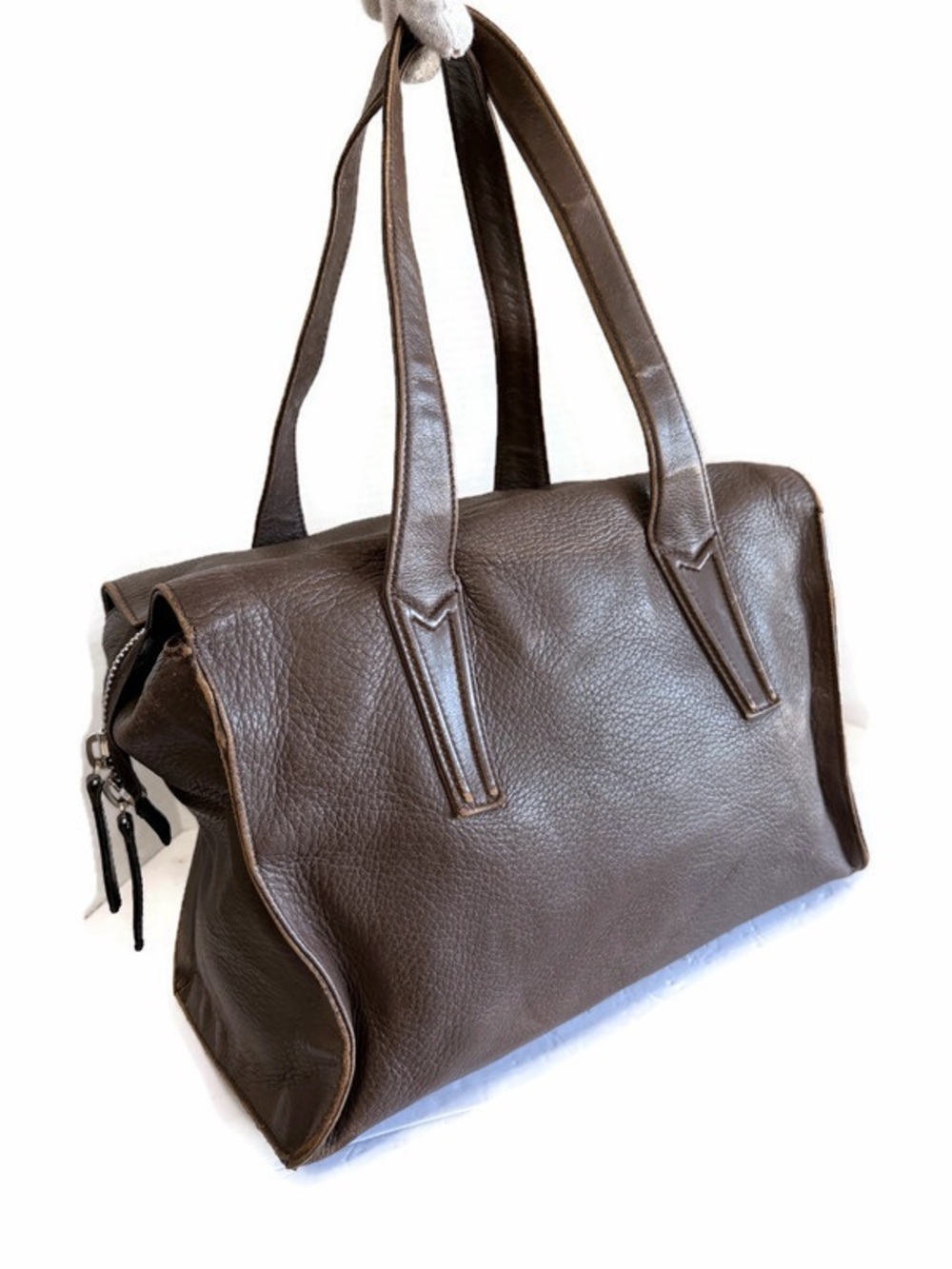 MaxMara Dark Brown Leather Shoulder Bag
